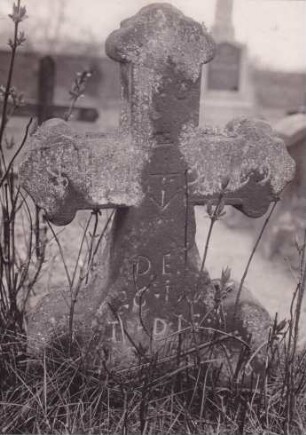 Friedhof. Grabkreuz 1769