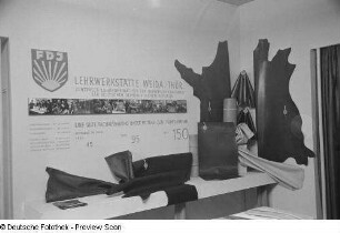 Informationstafel der Gerber-Lehrwerkstatt Weida