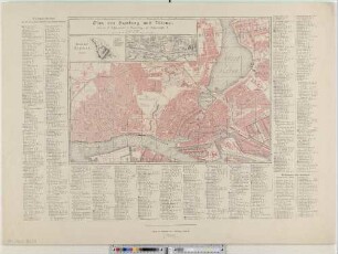 Plan von Hamburg und Altona