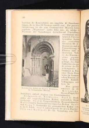 Romanisches Portal aus Kloster Heilsbronn im Germanischen Museum.