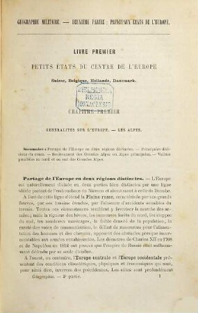 Géographie militaire : École d'application de l'artillerie & du Génie. Cours d'art militaire, 2,1