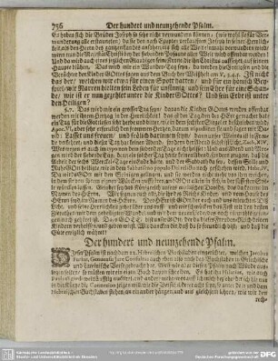 Der hundert und neunzehende Psalm
