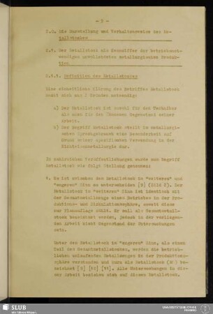 2.0. Die Darstellung und Verhaltensweise des Metallstockes