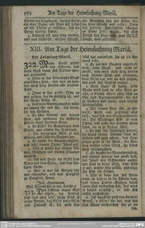 XIII. Am Tage der Heimsuchung Mariä