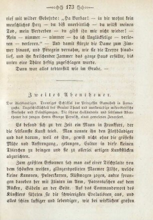 Zweites Abentheuer