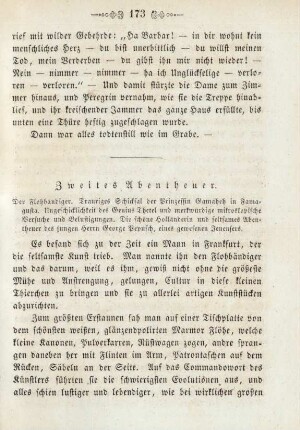 Zweites Abentheuer