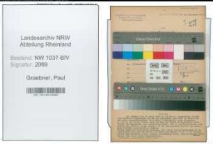 Entnazifizierung Paul Graebner , geb. 04.02.1900 (Direktorialassistent)