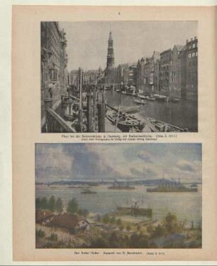 Fleet bei der Reimersbrücke in Hamburg, mit Katharinenkirche