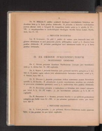 II. Ex Ordine Ivreconsvltorvm