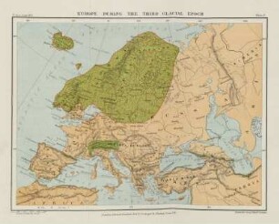 Plate X. Europe During The Third Glacial Epoch