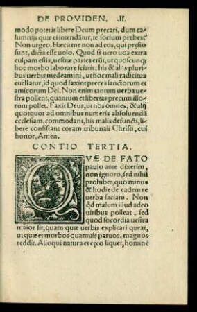 Contio Tertia.