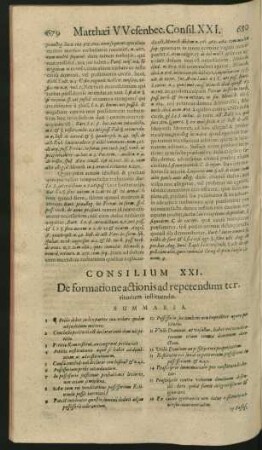 Consilium XXI. - XXX.