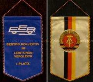Wimpel des VEB Fahrzeugelektrik Ruhla