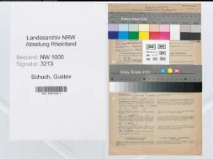Entnazifizierung Gustav Schuch, geb. 27.01.1888 (Drucker)