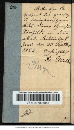 Johann Conrad Gütle, Mechanicus in Schwabach. Verzeichnis eines Elektrischen Maschinen und Experimenten Kabinets