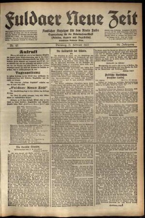 Ausgabe vom Dienstag, den 21. Februar 1922.