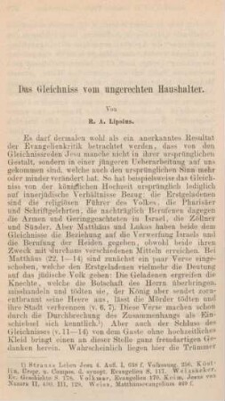 380-384 Das Gleichniss vom ungerechten Haushalter