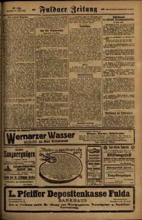 Zweite Ausgabe vom Samstag, den 31. Mai 1919.