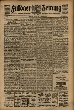 Zweite Ausgabe vom Freitag, den 06. März 1908.