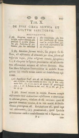 Tit. X. De Iure Circa Ieiunia Et Cultum Sanctorum