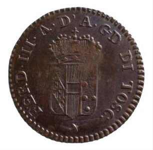 Münze, Quattrino, 1819