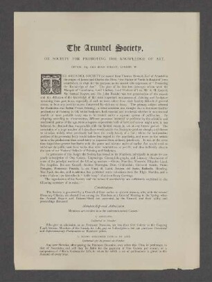 The Arundel Society, ...