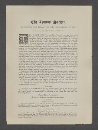 The Arundel Society, ...
