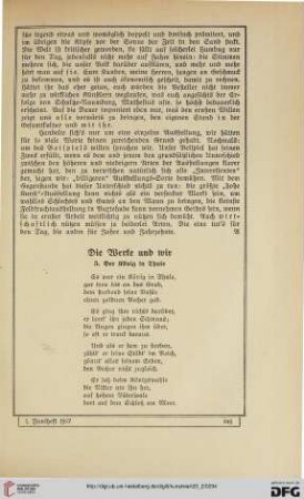 Die Werke und wir: der König in Thule