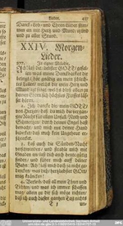 XXIV. Morgen-Lieder.