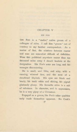 Chapter V. Sin Foo