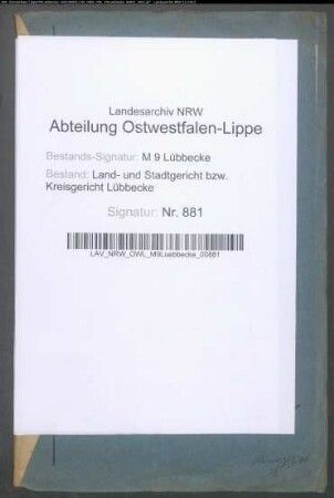 Erblasser: Marpe, Friedrich August: