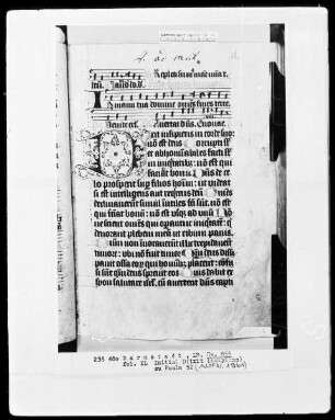 Psalterium und Hymnar (Chorpsalter) — Initiale D, Folio 40verso