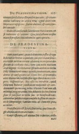 De Praedestinatione.