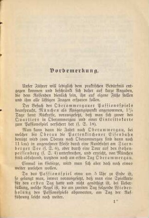 Das Passionsspiel in Oberammergau, Ausflüge an den Starnberger See, nach Partenkirchen und zu den Königsschlössern Linderhof und Neuschwanstein : Mit einer Reisekarte, Kartchen des Starnberger Sees und Plan des Passions-Theaters