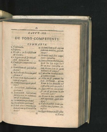 Caput III. De Foro Competenti.