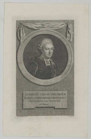 Bildnis des Iohann Iacob Griesbach