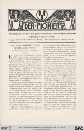 4. Heft, Januar 1913