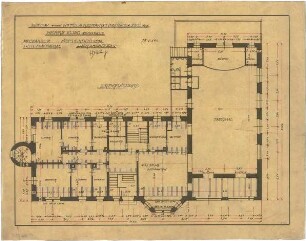 Billing, Hermann; Neckarelz (Baden-Württemberg), Bahnhofstr. 25; Gasthaus Kling ("Klingenburg") - Erdgeschoss (Grundriss)