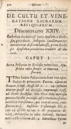 De cultu et veneratione sacrarum reliquiarum.