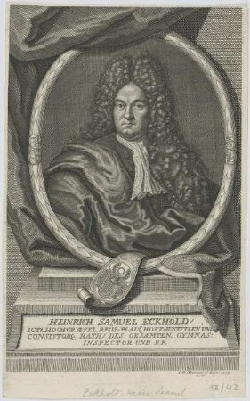 Bildnis des Heinrich Samuel Eckhold