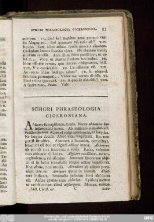 Schori Phraseologia Ciceroniana.