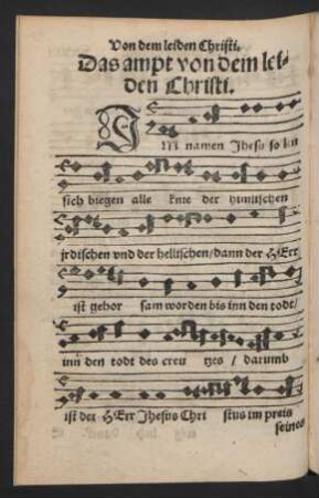 Das ampt von dem leiden Christi.