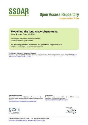 Modelling the long wave-phenomena