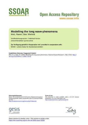 Modelling the long wave-phenomena