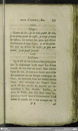 CXX. Lecteurs