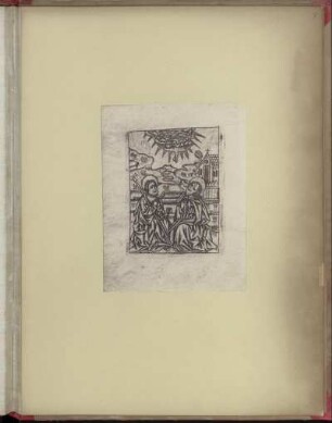 [Tafel VII. Kupferstichincunabel. Zwei Heilige: St. Antonius und St. Paulus Eremita ]