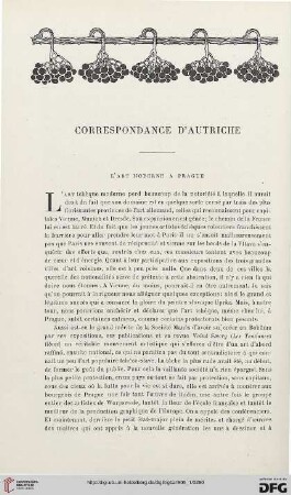 3. Pér. 33.1905: L' art moderne à Prague : correspondance d'Autriche