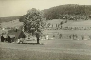 Rehefeld (690 m). Teilansicht mit ehemaligem Jagdschloss (Erholungsheim)