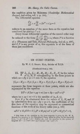 On cubic curves.