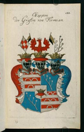 133r-133v, 133. Wappen der Grafen von Firmian